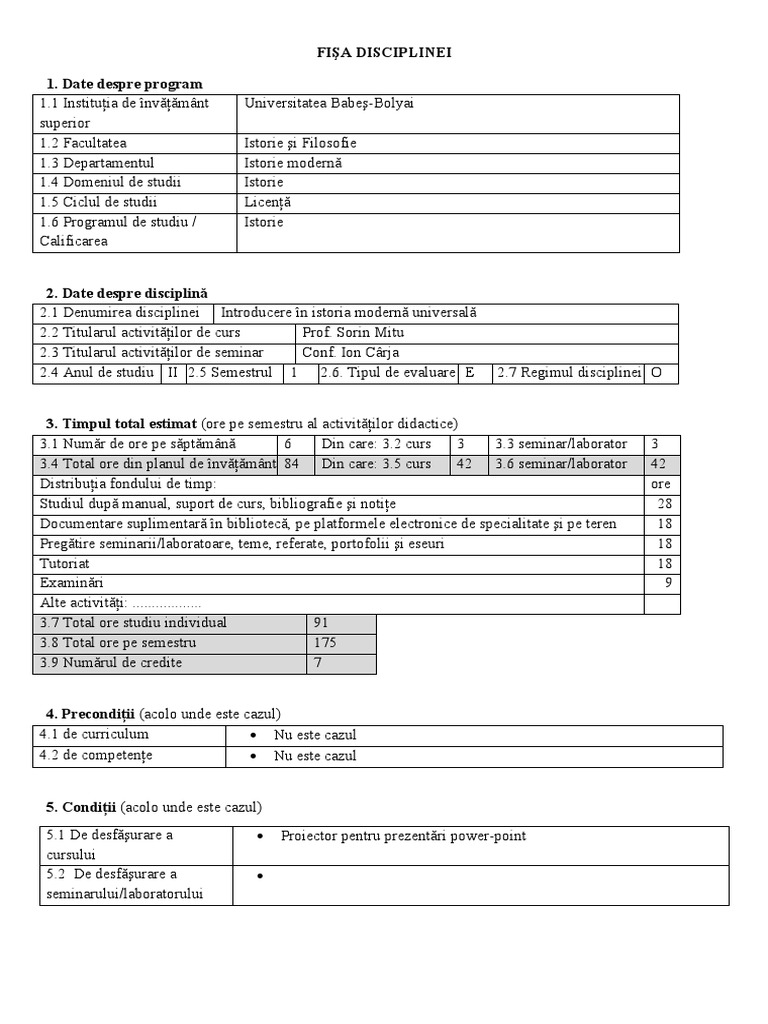 Mod Univ Ro | PDF