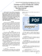 EFFICIENT TRUSTED CLOUD STORAGE USING PARALLEL CLOUD COMPUTING