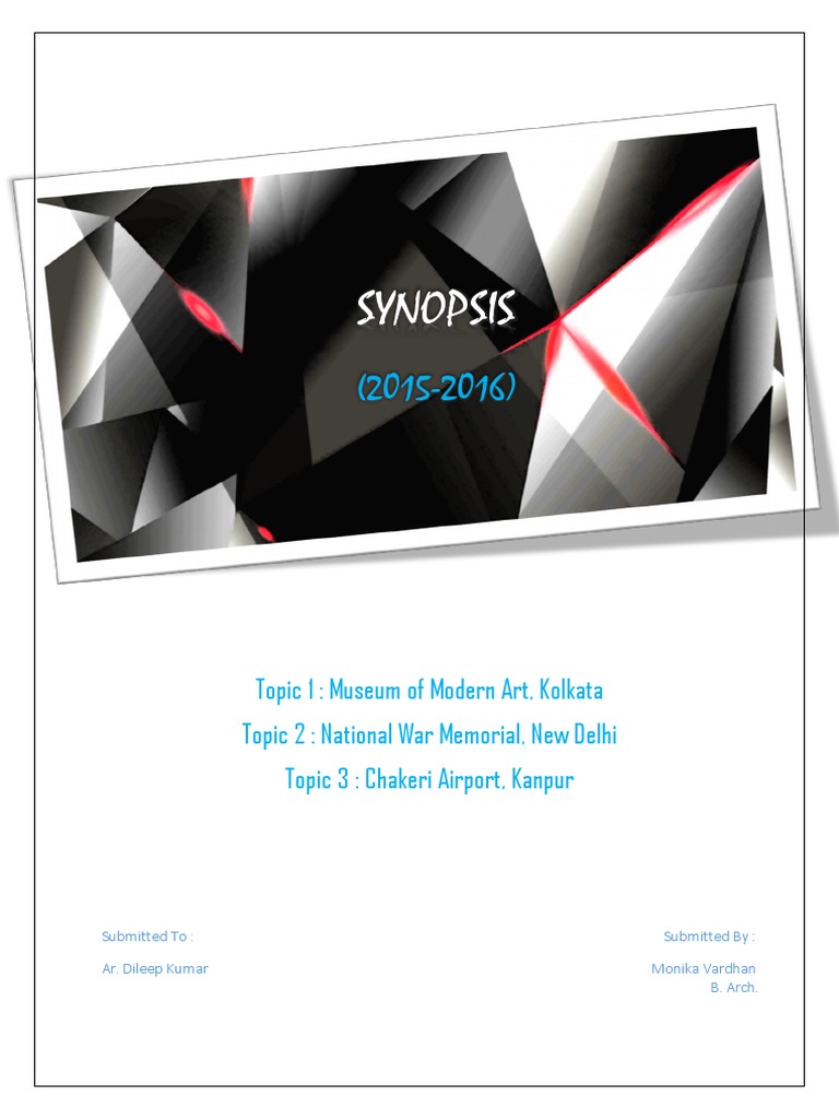 School thesis synopsis image