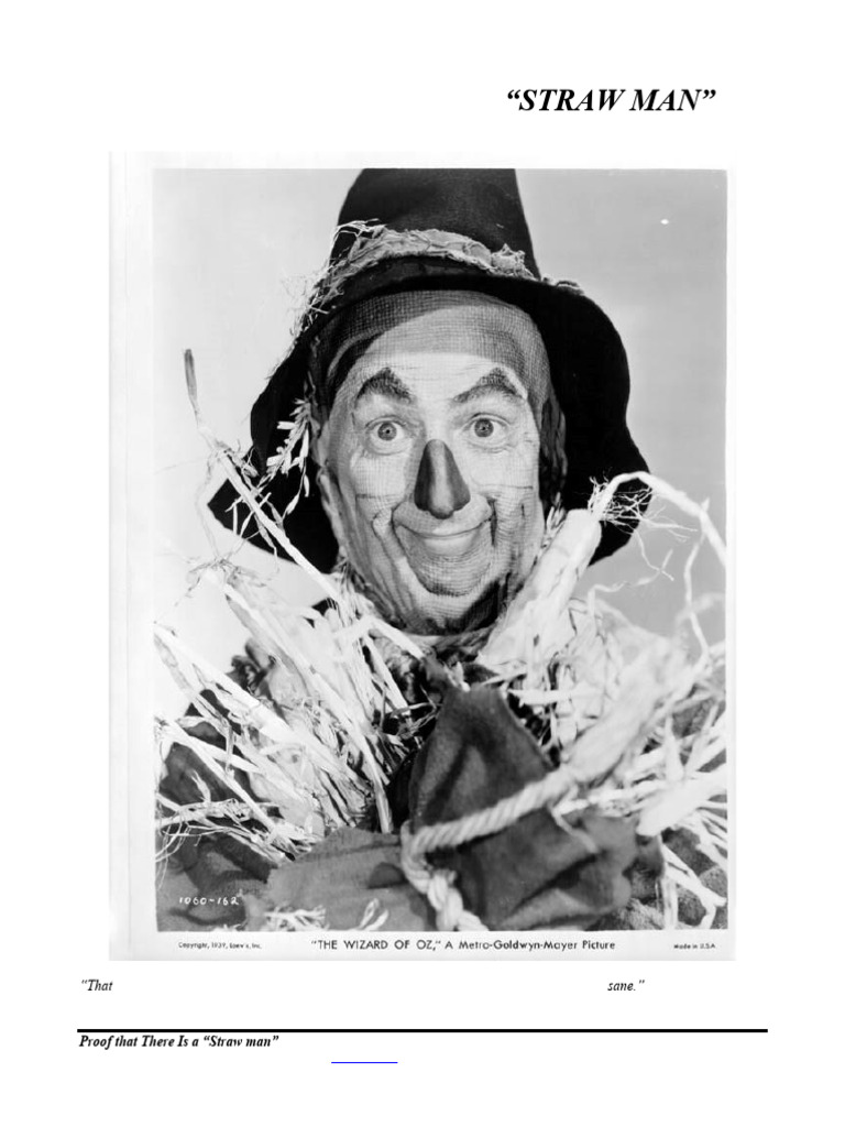 Proof That There Is A "Straw Man", Form 05.042 PDF Internal