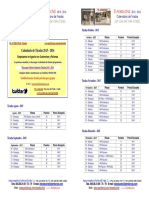 Calendario tiradas El Acebuchal 2015-2016