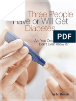 One In Three People Have Or Will Get Diabetes