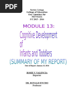 MODULE 13 Cognitive Development of Infants and Toddlers