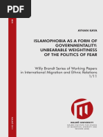 Islamophobia As Governmentality