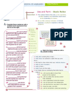 Use and Form: - Basic Rules