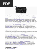 Initial Recorded History: The Laguna Copperplate Inscription: The Oldest Known Legal Document From The Dynasty of Tondo