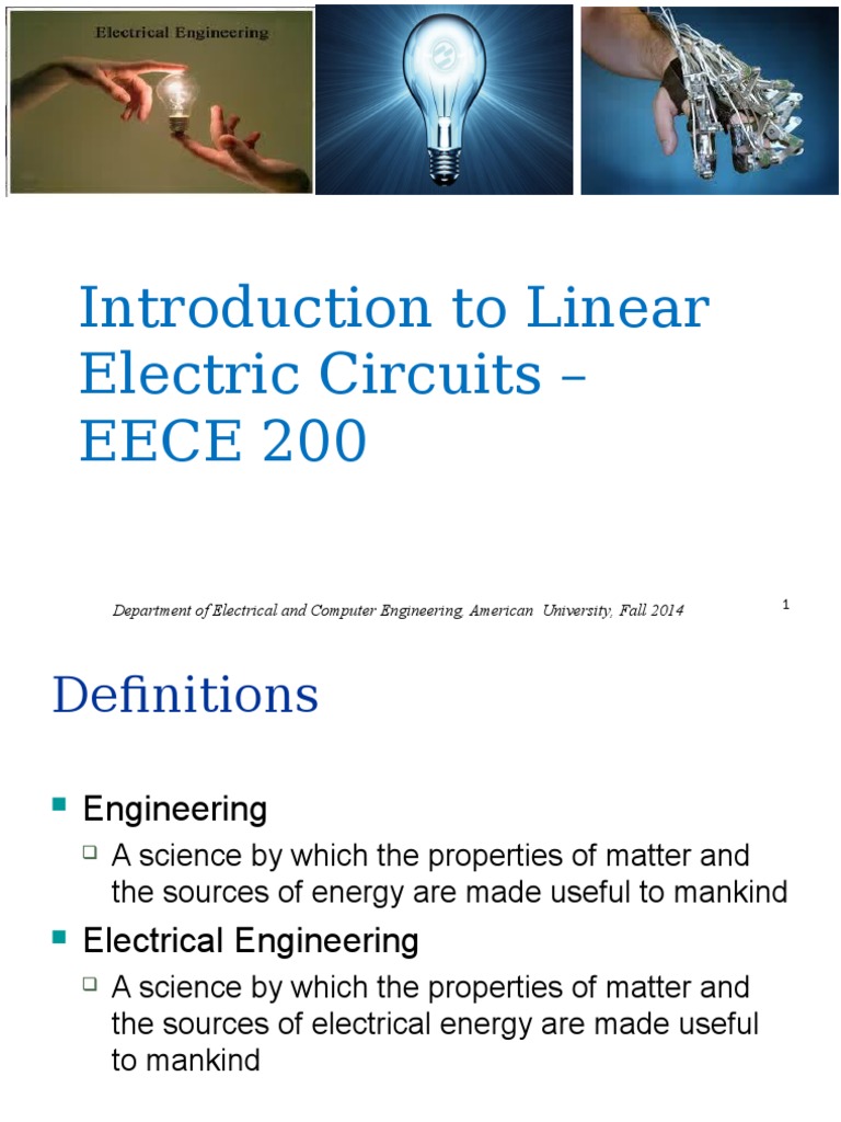 01.linear CKT Analysis Chp1 PDF Electric Current Voltage