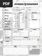 Atomic Highway Character Sheet