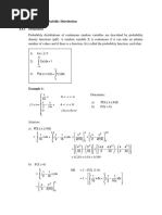 Continuous Probability Distribution