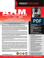 The Best Post Workout Supplement Shake Meal Drink Is A.R.M Anabolic Recovery Matrix) by Max Muscle Sports Nutrition 2016