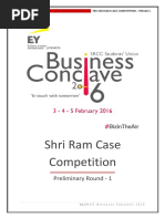 Shri Ram Case Competition 2016 Prelim -1