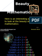The mathematical beauty and symmetry in numbers