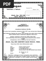 Undangan Tahlil Ms Word