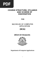 Course Structure, Syllabus and Scheme of Examination: Bachelor of Computer Application