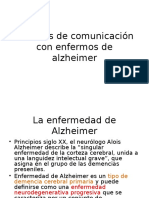 Técnicas comunicación enfermos Alzheimer