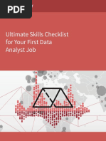 Ultimate Skills Checklist For Your First Data Analyst Job PDF