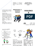 Triptico Violencia Escolar