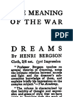 BERGSON, Henri - The Meaning of The War