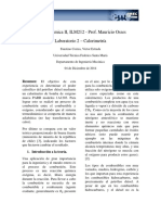 Informe 2 Calorímetro ILM212 CORREA ESTRADA Par200