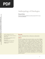 The Anthropology of Ontologies
