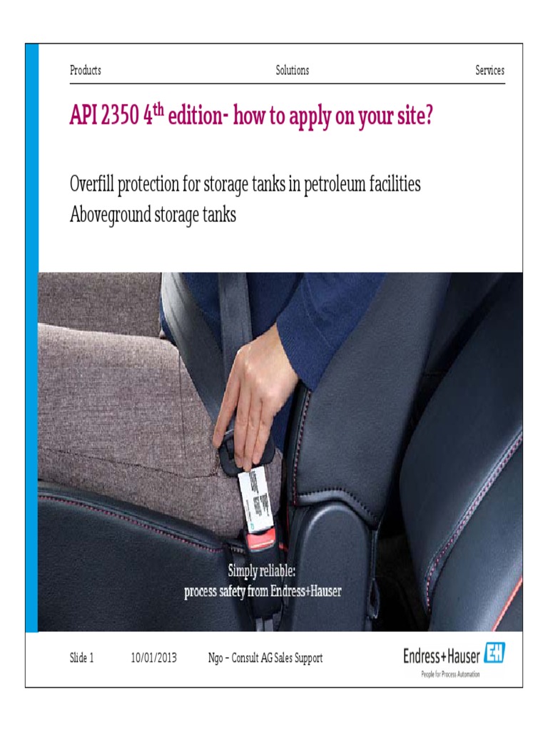 API 2350 Overfill Protection Guide | PDF | Safety | Engineering