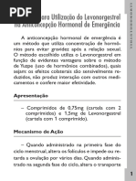 Protocolo - Levonorgestrel 