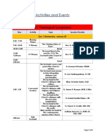 51st International Eucharistic Congress Special Coverage Schedule Of Activities