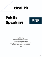 Practical Help - Public Speaking