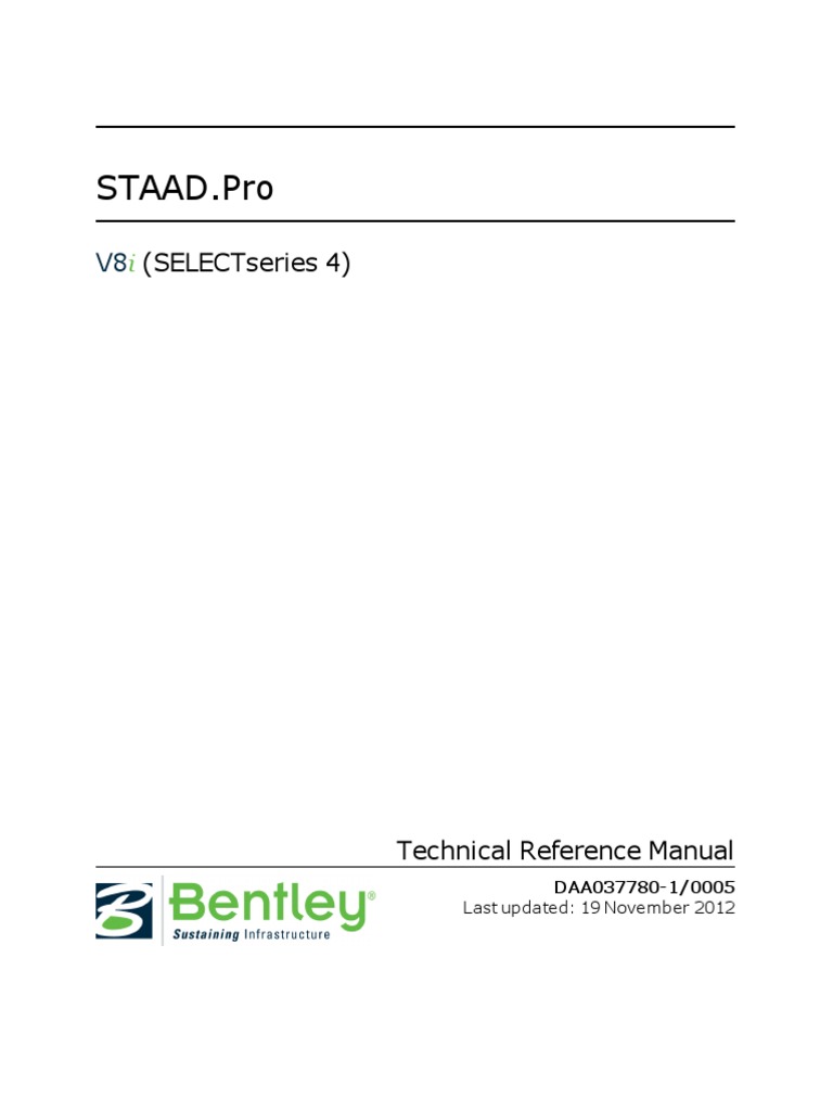 Staad pro v8i ss6 manual pdf
