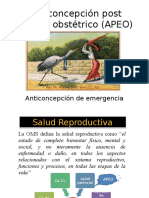 Anticoncepción Post Evento Obstetrico (APEO)