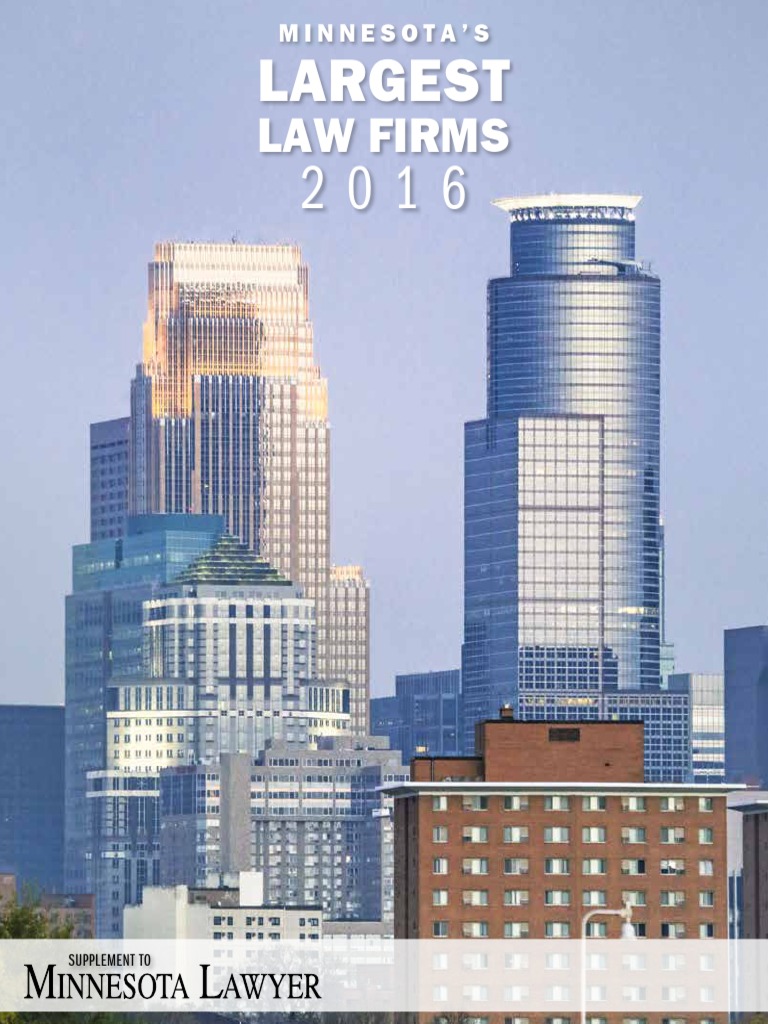 Minnesota Largest Law Firms 2016 PDF Law Firm Minnesota