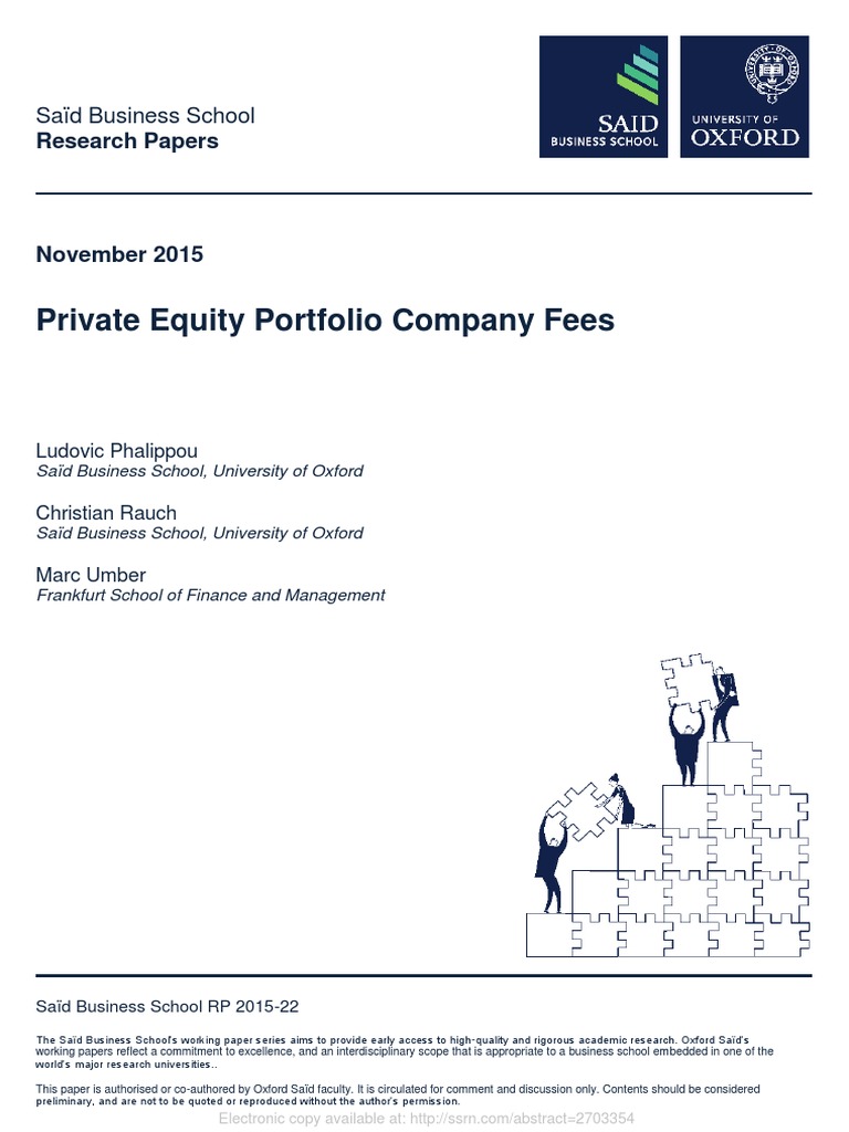 Private Equity Portfolio Company Fees Download Free PDF Private Equity Leveraged Buyout