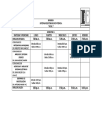 Horario Semestre 1 Maestria