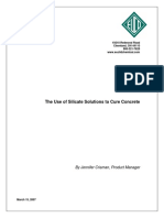 Silicates as Curing Compound