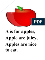 A Is For Apples, Apple Are Juicy, Apples Are Nice To Eat