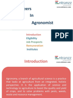 Careers in Agronomist PDF