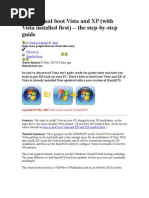 Download How to dual boot Vista and XP by Angie SN2964745 doc pdf