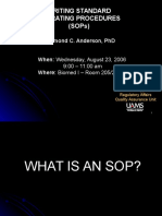 Writing SOPs Guide