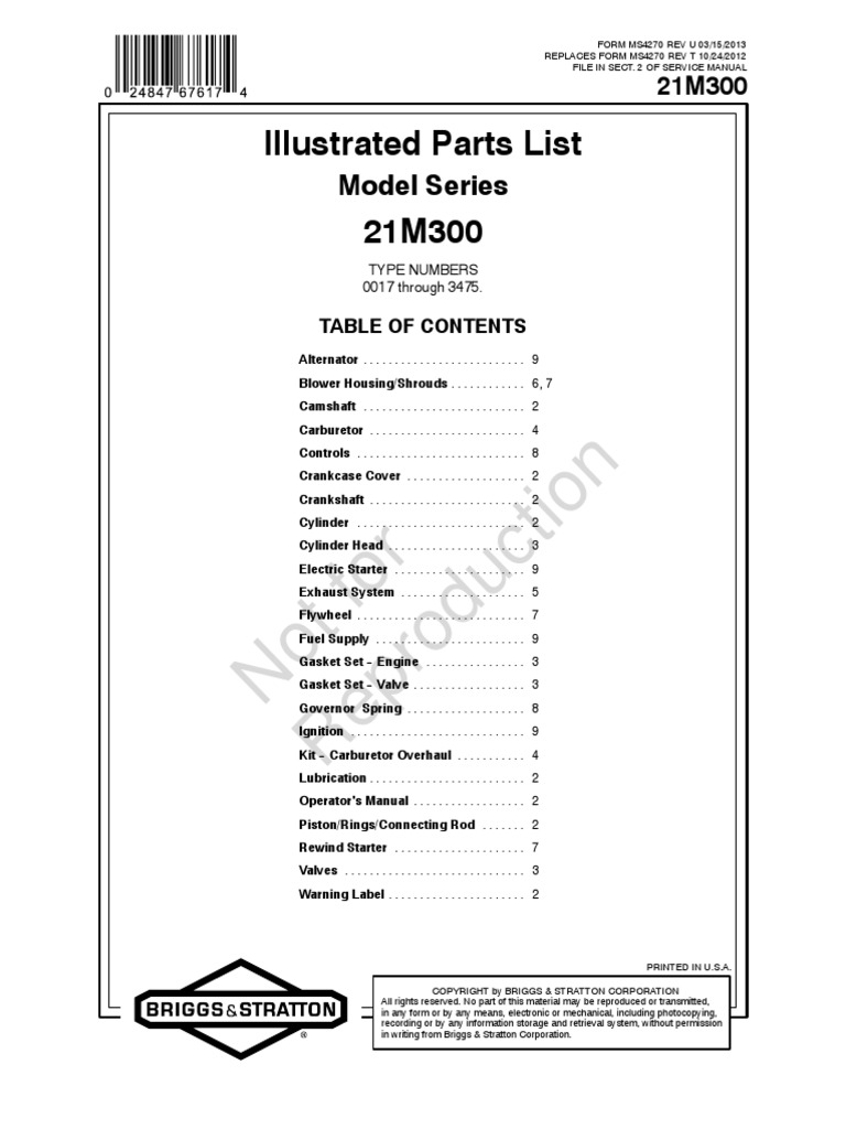 Briggs Snowblower Enging Parts on Ariens Deluxe 30 | Piston | Engine  Technology