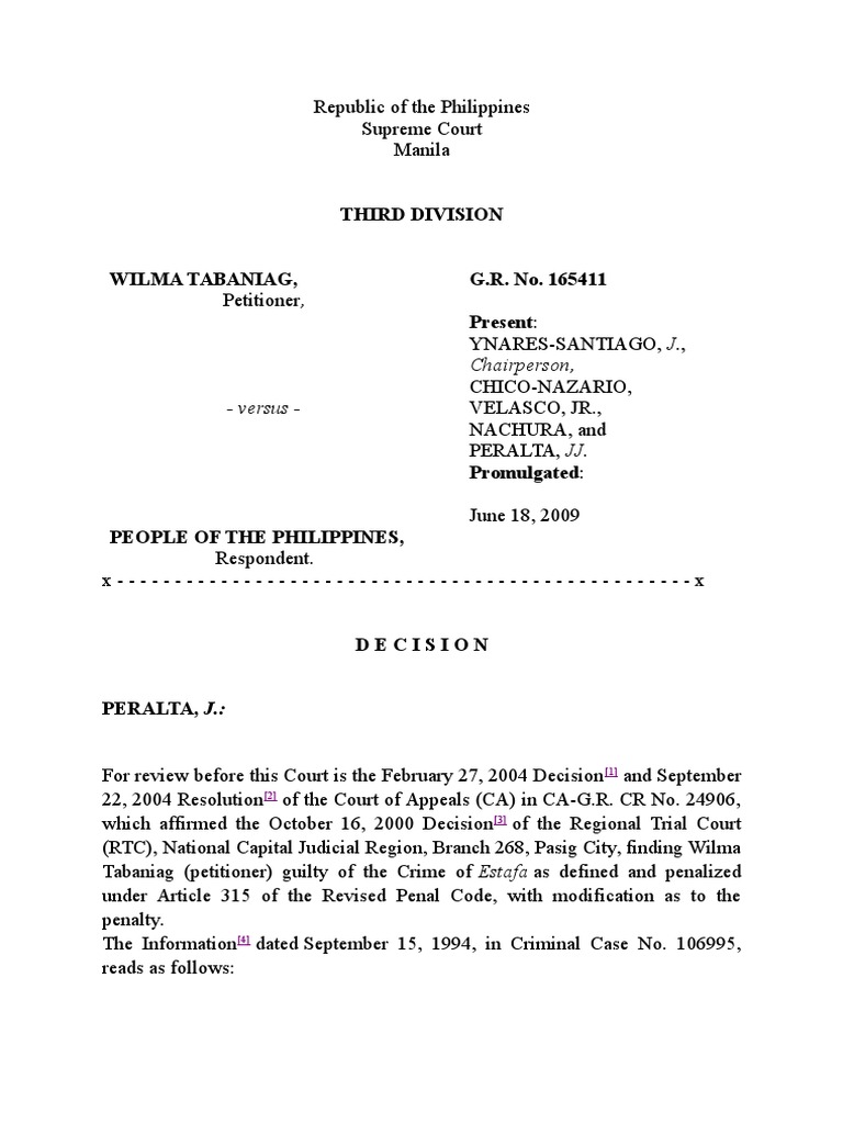 Estafa Case 1 Conspiracy (Criminal) Evidence (Law)