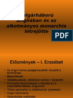 Polgárháború Angliában És Az Alkotmányos Monarchia Létrejötte