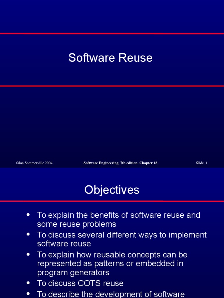 Software Reuse | Component Based Software Engineering | Software Framework
