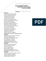 Jurados Electorales - Departamento Del Beni