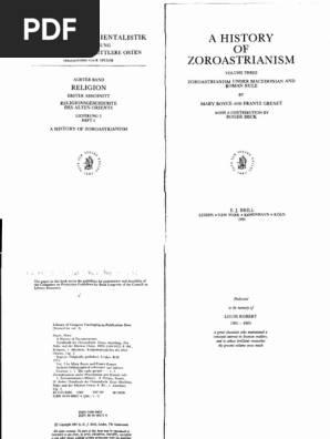 A History Of Zoroastrianism Iii Pdf