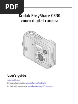 Kodak Easyshare C330 Zoom Digital Camera: User'S Guide | PDF