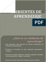 Ambientes de Aprendizaje (PEP 2011)