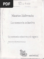 Maurice Halbwachs La Memoria Colectiva | PDF | Economía (general ...