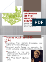 The Argument of The Unmoved Mover