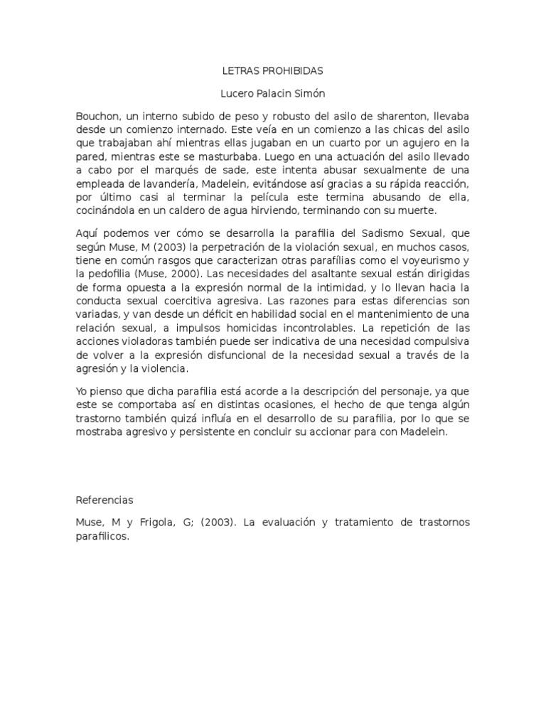 Letras Prohibidas | PDF