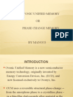 Ovonic Unified Memory OR Phase Change Memory